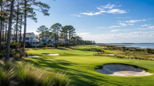 coastal golf scene